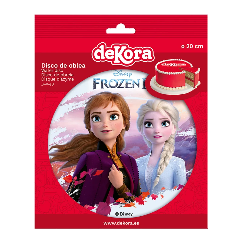 DISCO OBLEA TARTA FROZEN II 20CM