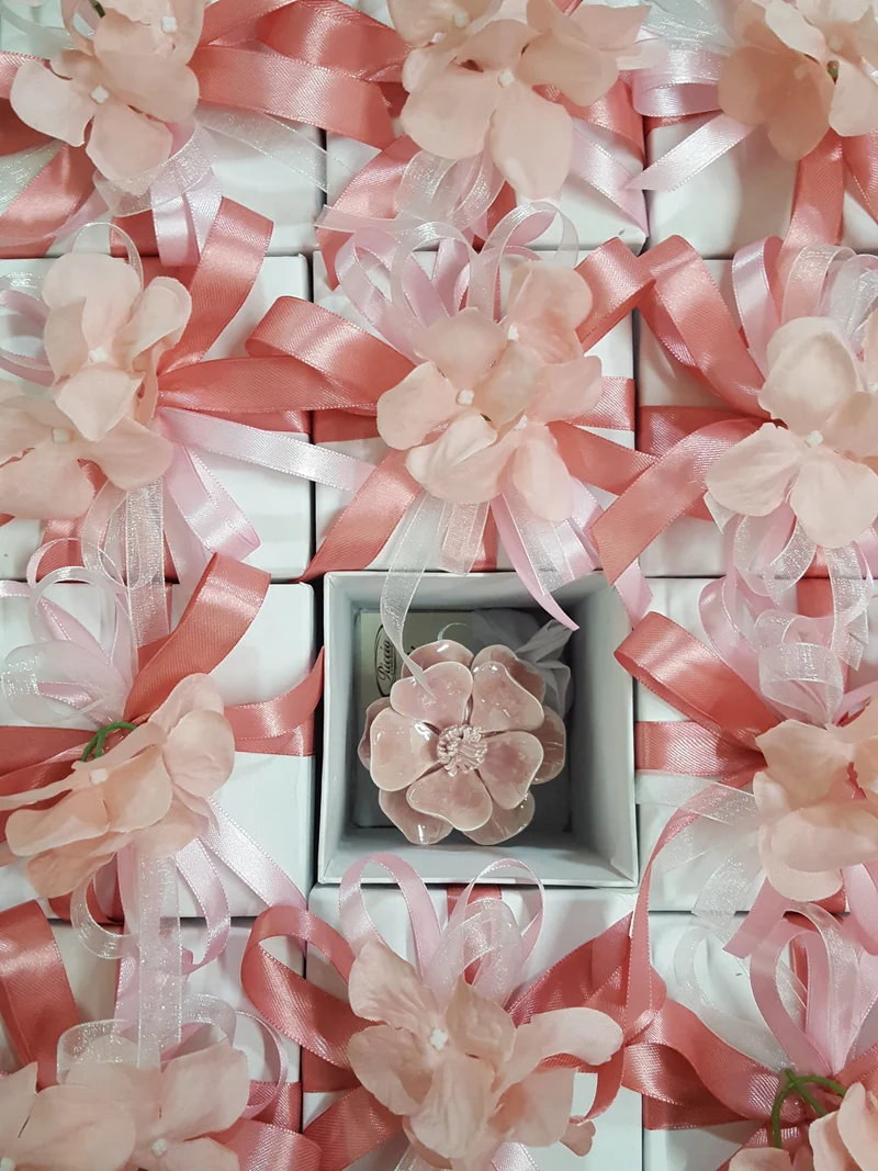 bottiglia vetro portasali con rosa in ceramica
