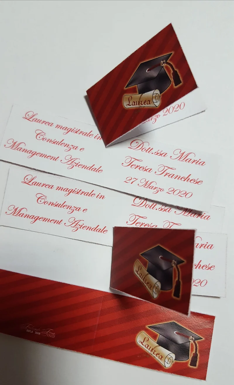 Bigliettini laurea stampati
