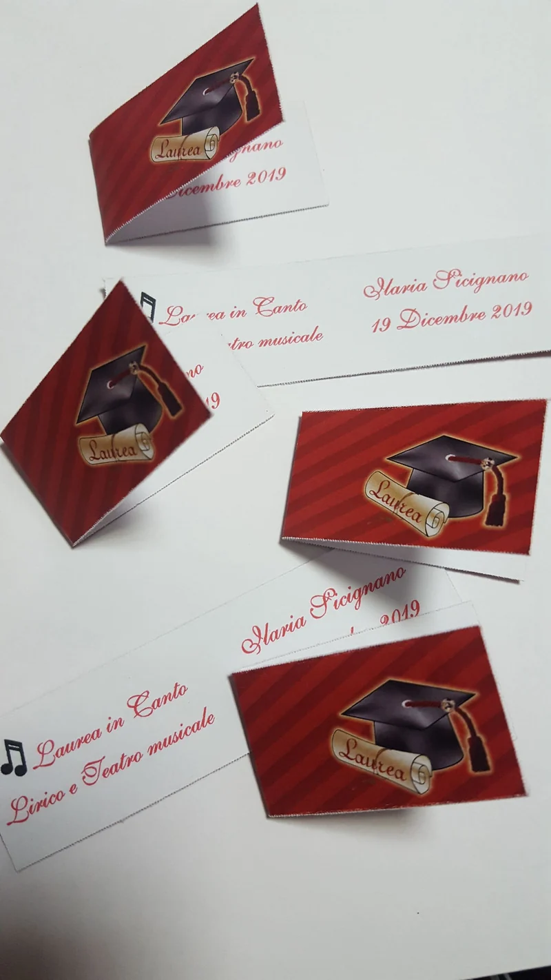 Bigliettini laurea stampati