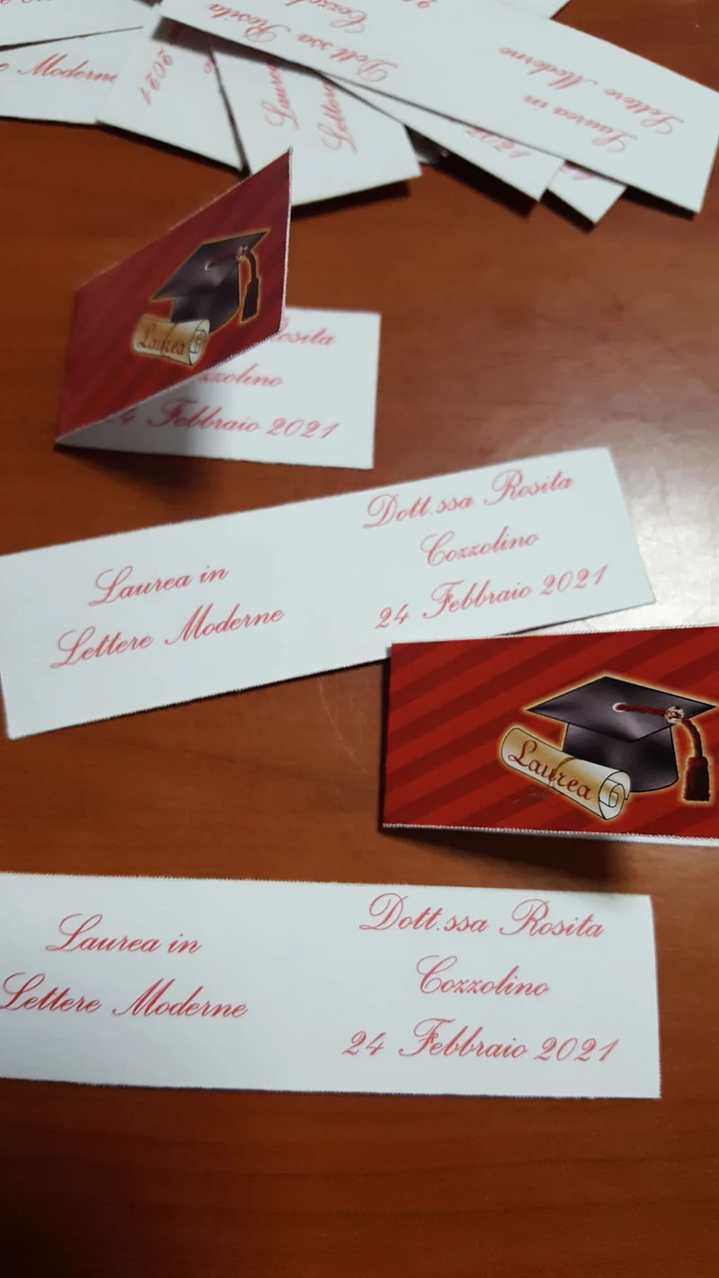 Bigliettini laurea stampati