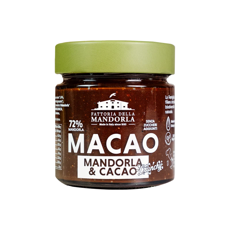 CREMA MACAO CRUNCHY-MANDORLA E CACAO 200g -GAS