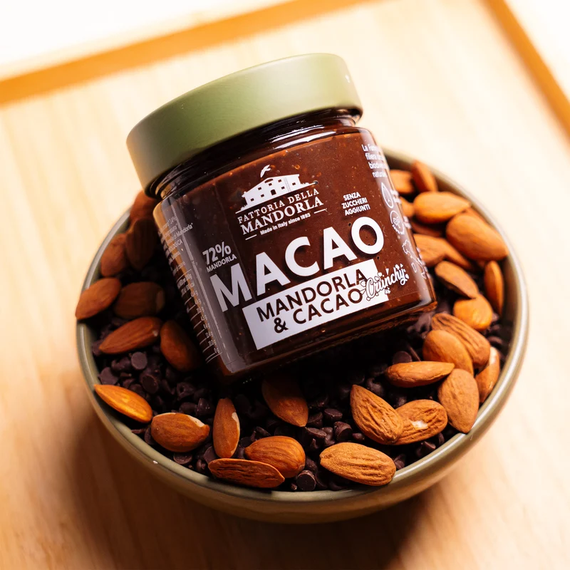 CREMA MACAO CRUNCHY-MANDORLA E CACAO 200g -GAS