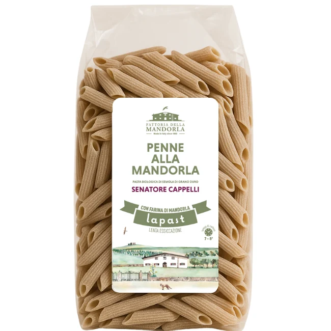 Penne Rigate Senatore Cappelli BIO e Mandorle BIO 500g-GAS