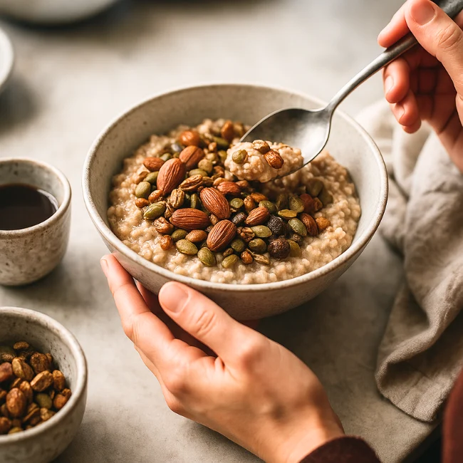 GRANOLA MANDORLA, SEMI E MIRTILLI BIO - Busta gr. 400- GAS