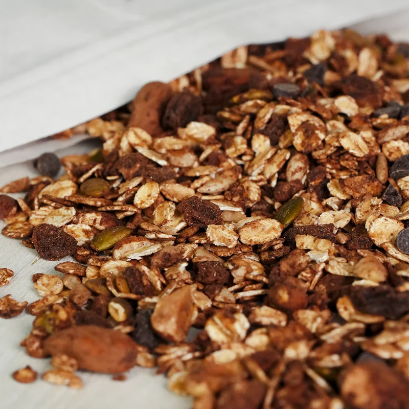 GRANOLA MANDORLA, CACAO E NOCCIOLA BIO - Busta gr. 400