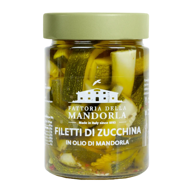FILETTI DI ZUCCHINA IN OLIO DI MANDORLA 320g - GAS