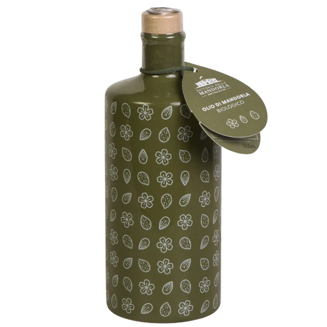 Olio di Mandorla Bio-100% Puro in Ceramica