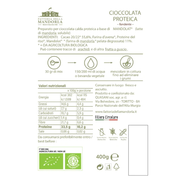 Cioccolata Proteica di Fattoria