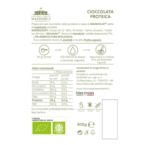 Cioccolata Proteica di Fattoria