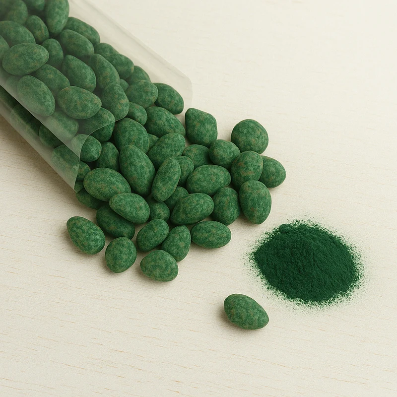 Mandorla Ricoperta- Cioccolato e Spirulina - GAS