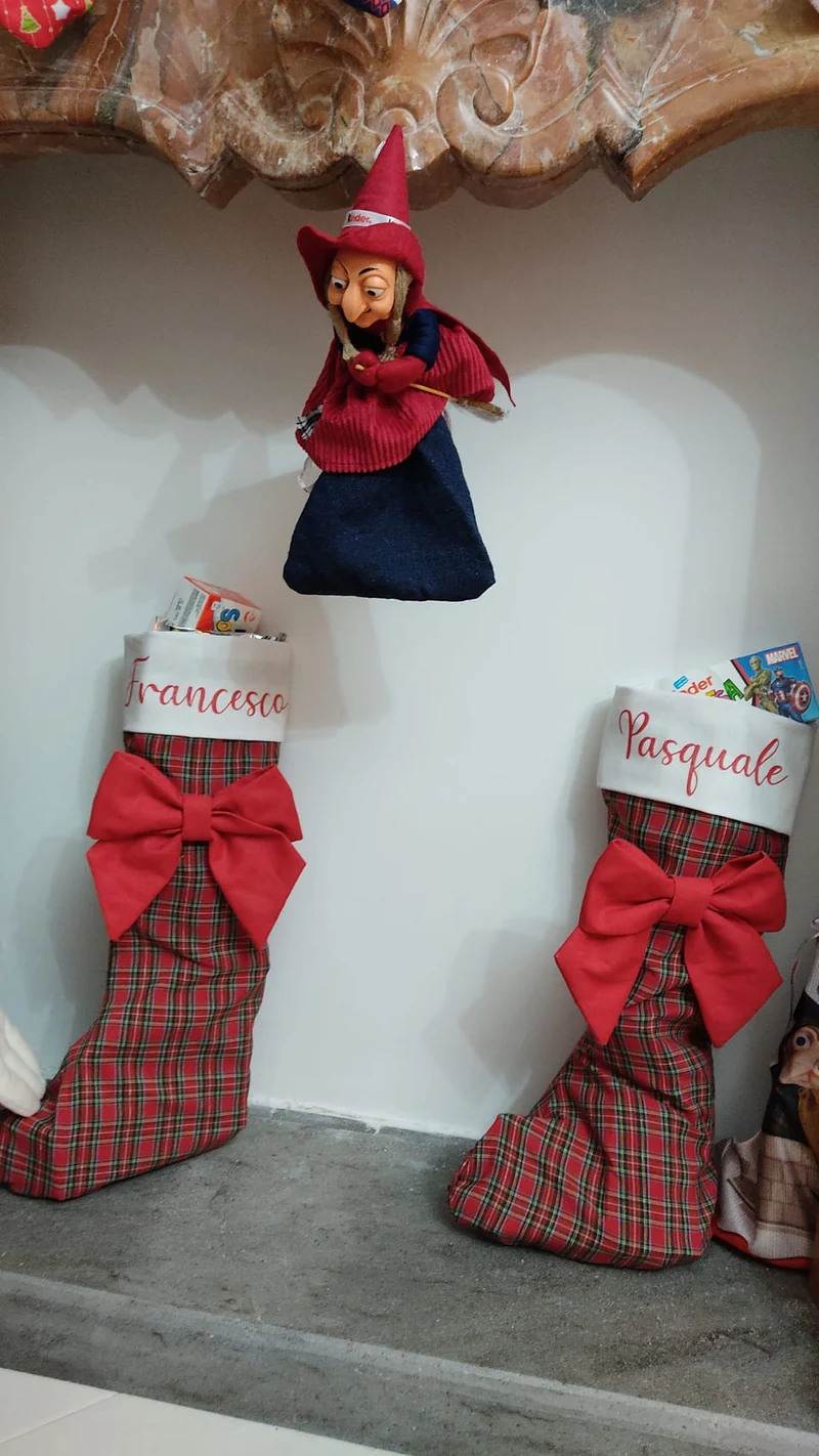 Calza della befana personalizzata
