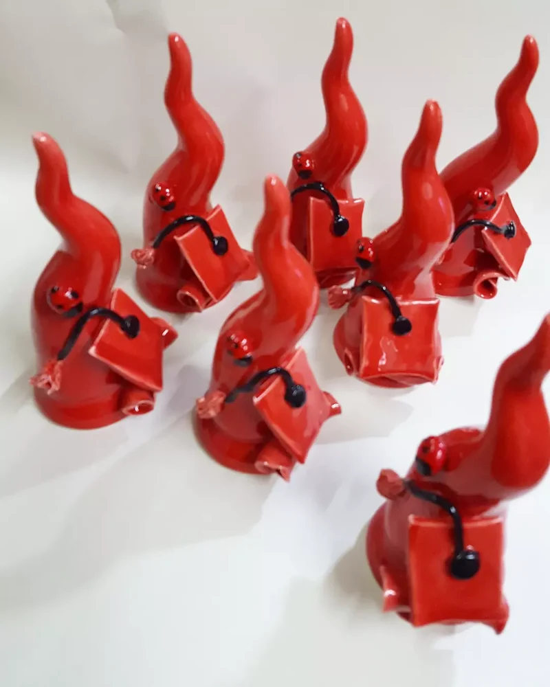 Corno 12cm con tocco laurea confezionato