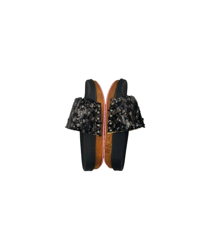 Duca D'Ascalona-Ciabatte Platform Savannah Paillettes