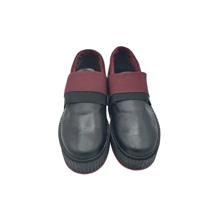 Duca d'Ascalona 156-Fanny Slip-On Nero e Bordeaux