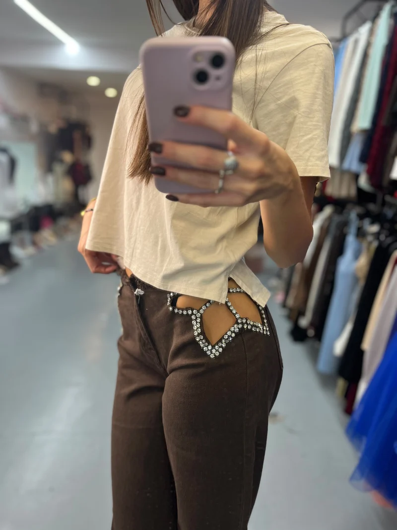 Jeans farfalle