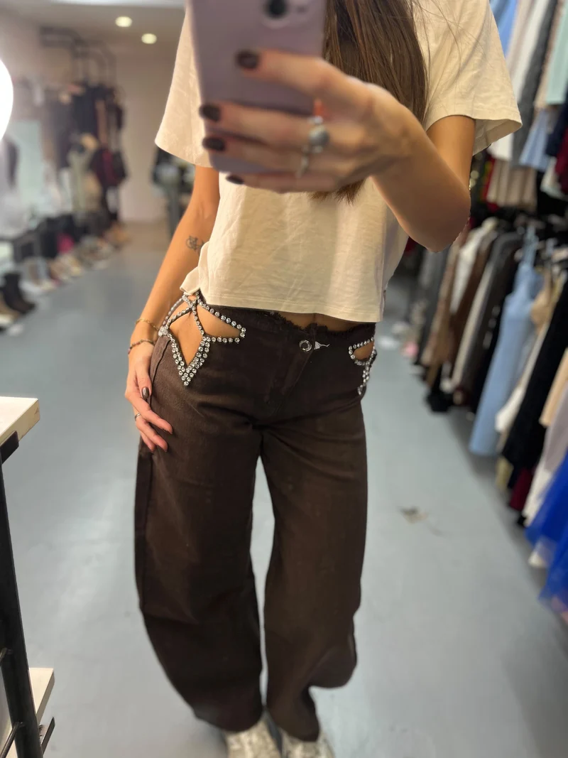 Jeans farfalle