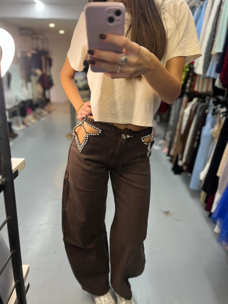Jeans farfalle
