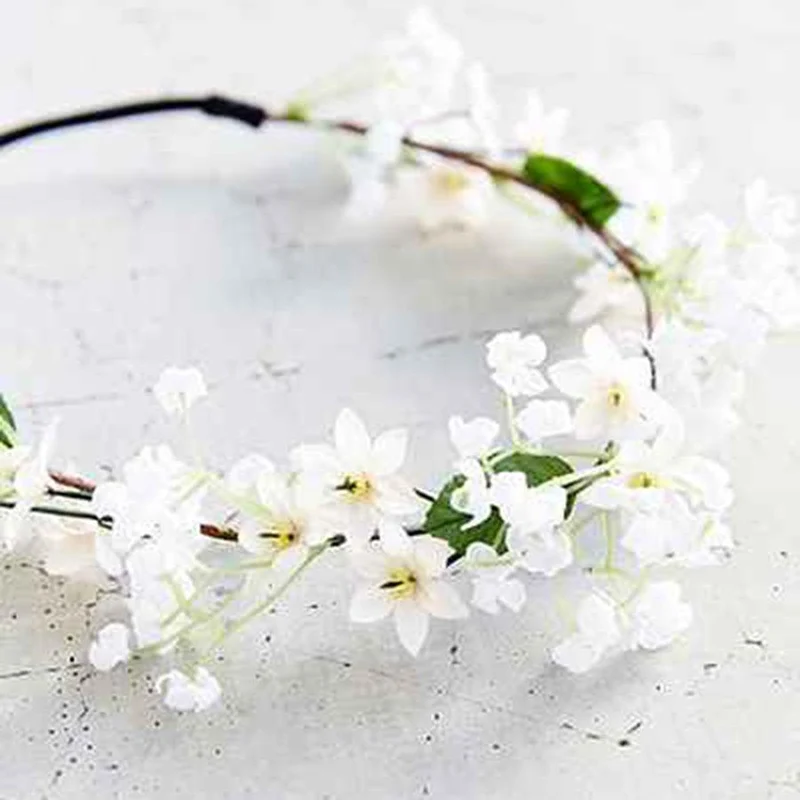 Golden flower headband