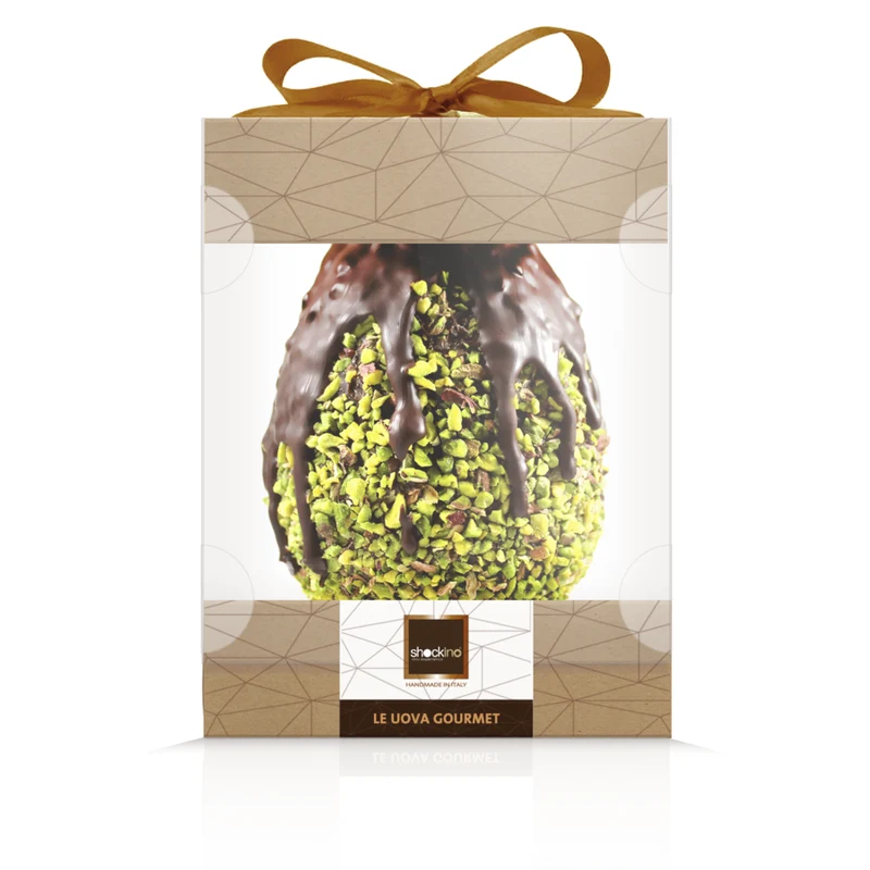Uova di Pasqua gourmet Fondente e Pistacchi 220g