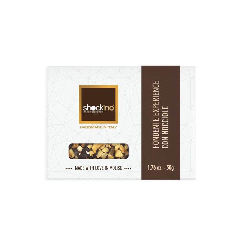 Dark chocolate and hazelnut bar