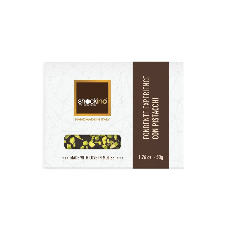 Dark chocolate and pistachio bar