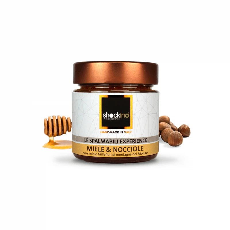 Honey and hazelnut spreadable cream