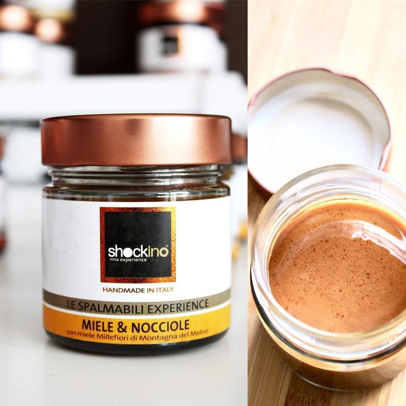Honey and hazelnut spreadable cream