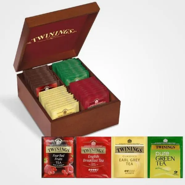 Twinings Confezione esclusiva Cofanetto in legno Selezione Mista 40 filtri