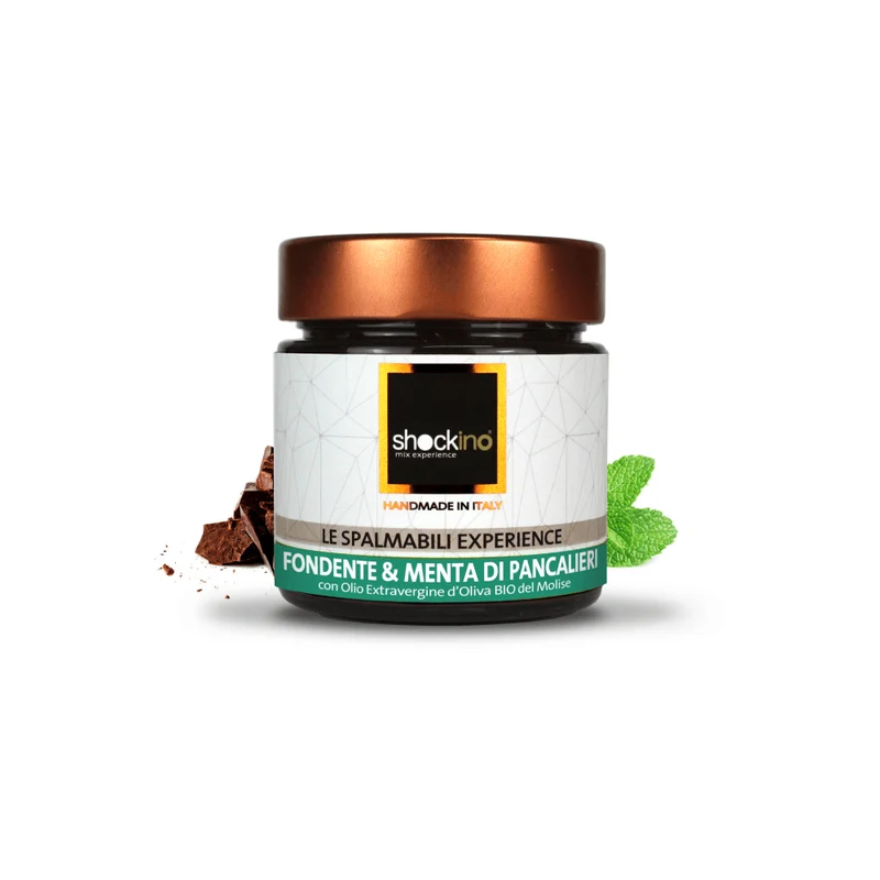 Crema spalmabile Fondente e Menta di Pancalieri (senza latte)