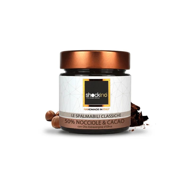 Crema spalmabile 50% Nocciole e Cacao
