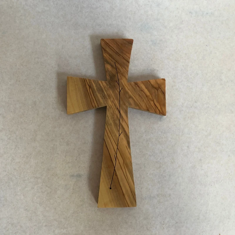 CROCE MEDIA IN LEGNO DI ULIVO | COD. 40002971