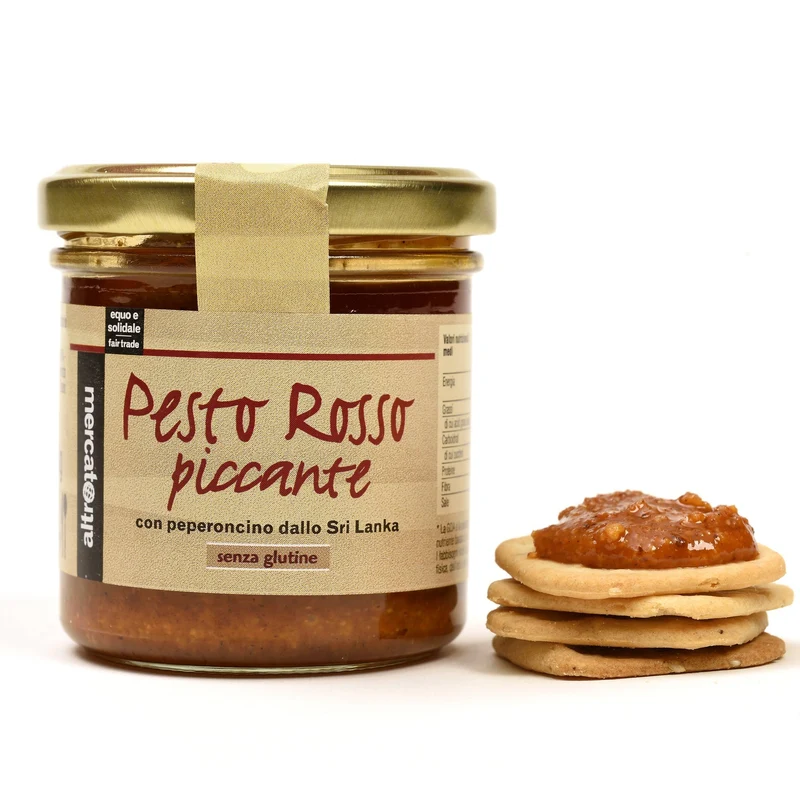 PESTO ROSSO PEPERONCINO E ANACARDI | COD. 00000235 | 130 g