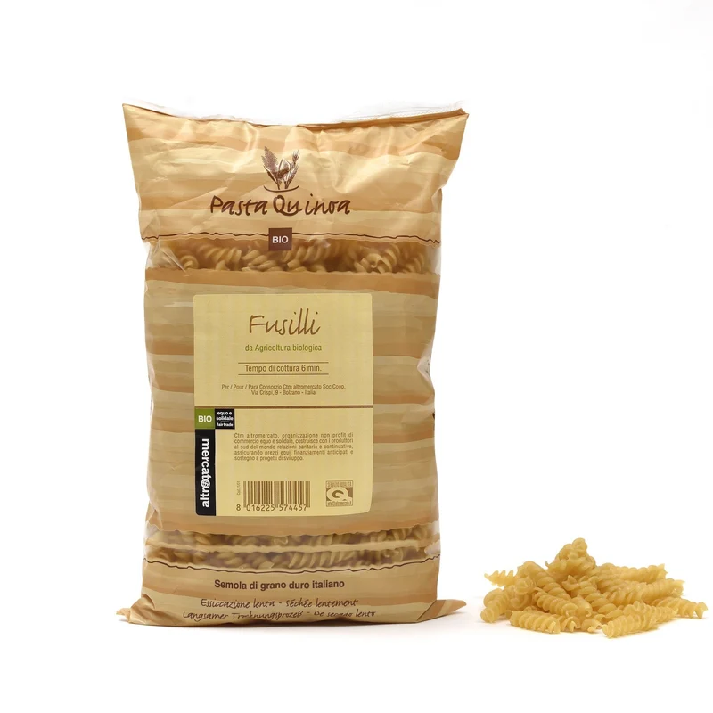 FUSILLI QUINOA E GRANO DURO - BIO | COD. 00000021 | 500 g