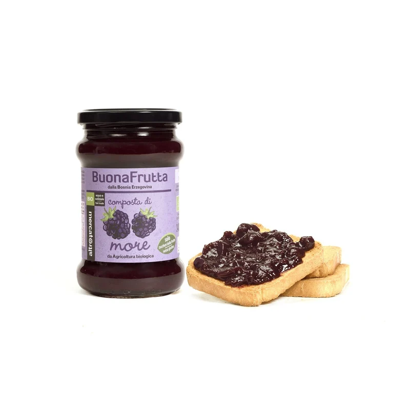 COMPOSTA DI MORE SOLO ZUCCHERI FRUTTA - BIO | COD. 00001020 | 340 g