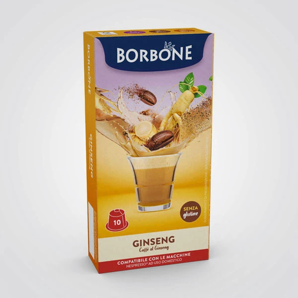 Caffè Ginseng Borbone capsule compatibili Nespresso * 10 capsule
