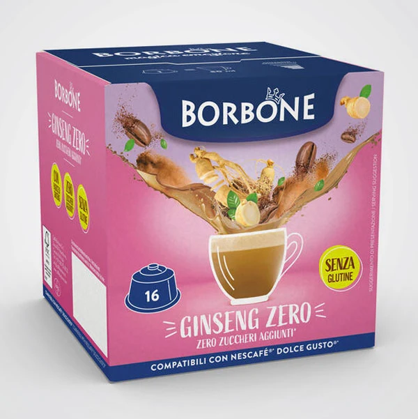 Ginseng Zero Borbone capsule compatibili Nescafè Dolce Gusto 16 capsule