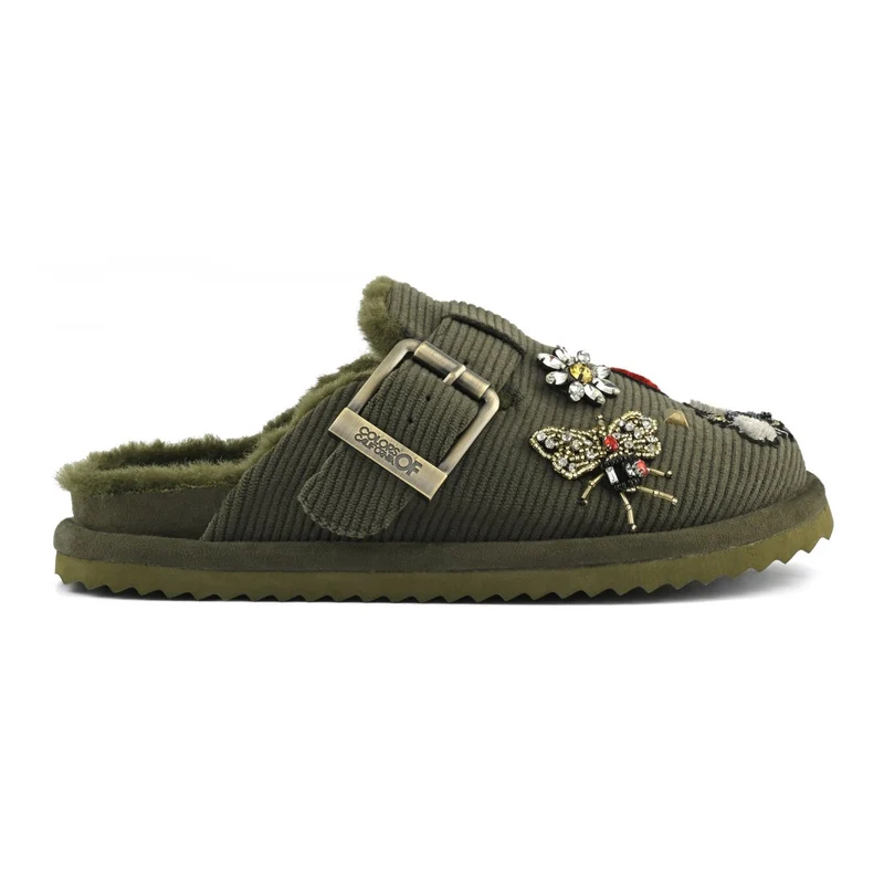 Sabot In Velluto Con Patch - Colors Of California