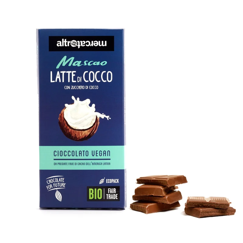 MASCAO FONDENTE AL LATTE DI COCCO - BIO | COD. 00000879 | 80 g