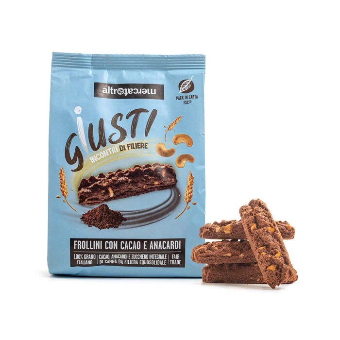 FROLLINI CON CACAO E ANACARDI | COD. 00000151 | 300 g