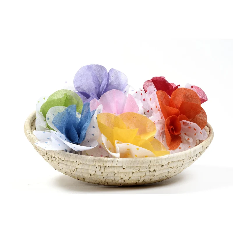 10 PZ. SILK PAPER FUSTELLATA A FIORE | COD.