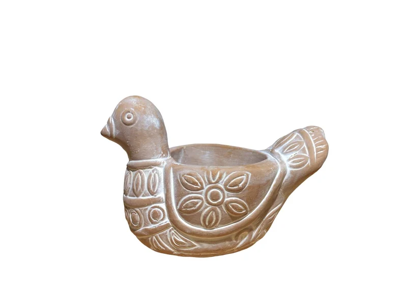 PORTACANDELA COLOMBA IN TERRACOTTA | COD. 40044867