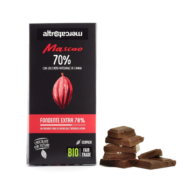 CIOCCOLATO MASCAO FONDENTE EXTRA 70% - BIO | COD. 00005410 | 80 g