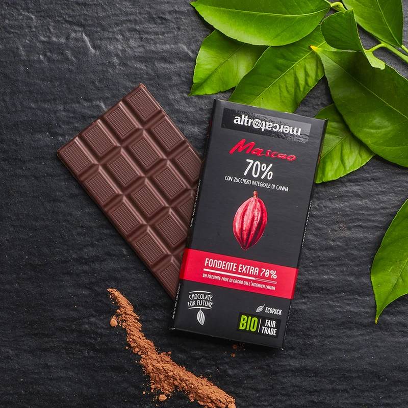 CIOCCOLATO MASCAO FONDENTE EXTRA 70% - BIO | COD. 00005410 | 80 g