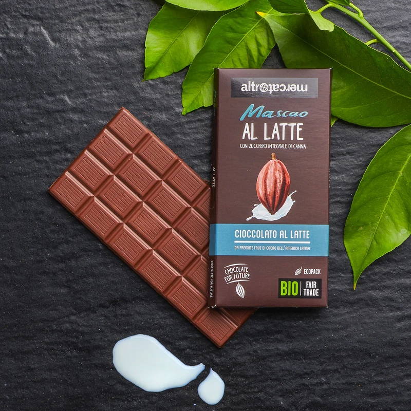 CIOCCOLATO MASCAO AL LATTE - BIO | COD. 00000452 | 100 g
