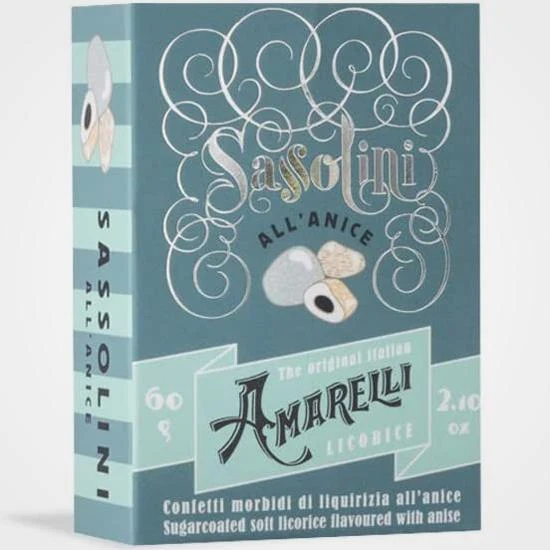 Liquirizia all'anice Sassolini Amarelli 60 gr