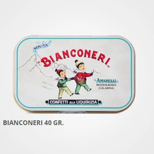 Liquirizia alla menta Bianconeri Amarelli 40 gr
