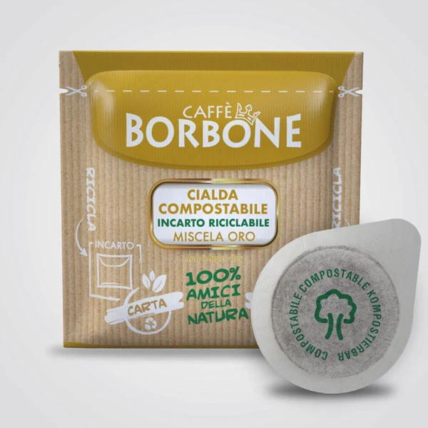Caffè Borbone cialde compostabili ESE 44 qualità Miscela Oro