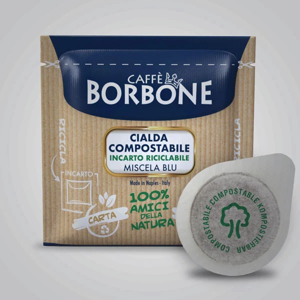 Caffè Borbone cialde compostabili ESE 44 qualità Miscela Blu