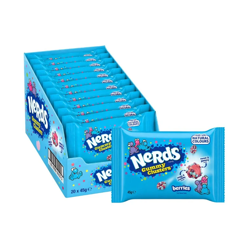 Gummy Clusters Caramelle Gommose Berries - Nerds Pz20 Gr45